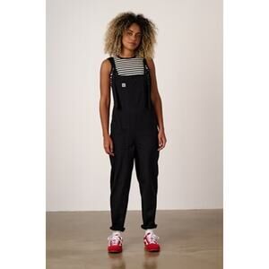 Lucy & Yak Organic Cotton Dungarees Overalls Black Size 0 petite